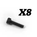 FTX CAP HEAD SELF-TAPPING 2X8MM SCREWS