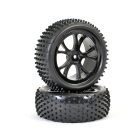 FTX VANTAGE FRONT BUGGY TYRE MOUNTED ON WHEELS (PR) - BLACK