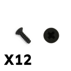 FTX FLAT HEAD SELF TAPPED SCREWS M3 X 10