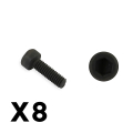 FTX OUTBACK FURY COLUMN HEX HEAD SELF TAPPING 2.5X8MM SCREW (8PC)