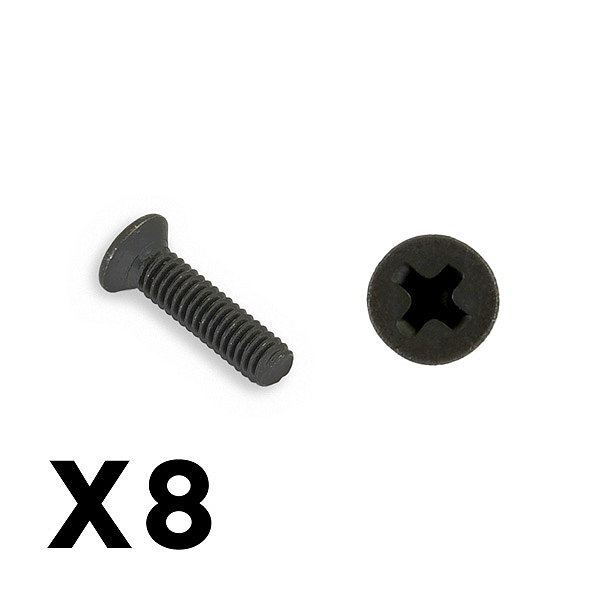 FTX OUTBACK FURY COLUMN HEX HEAD SELF TAPPING 2.5X10MM SCREW (8PC)