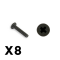 FTX OUTBACK RANGER XC BUTTON HEAD M2 X 10MM SCREWS (6PC)