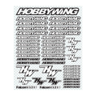 HOBBYWING BLACK/WHITE DECAL SHEET