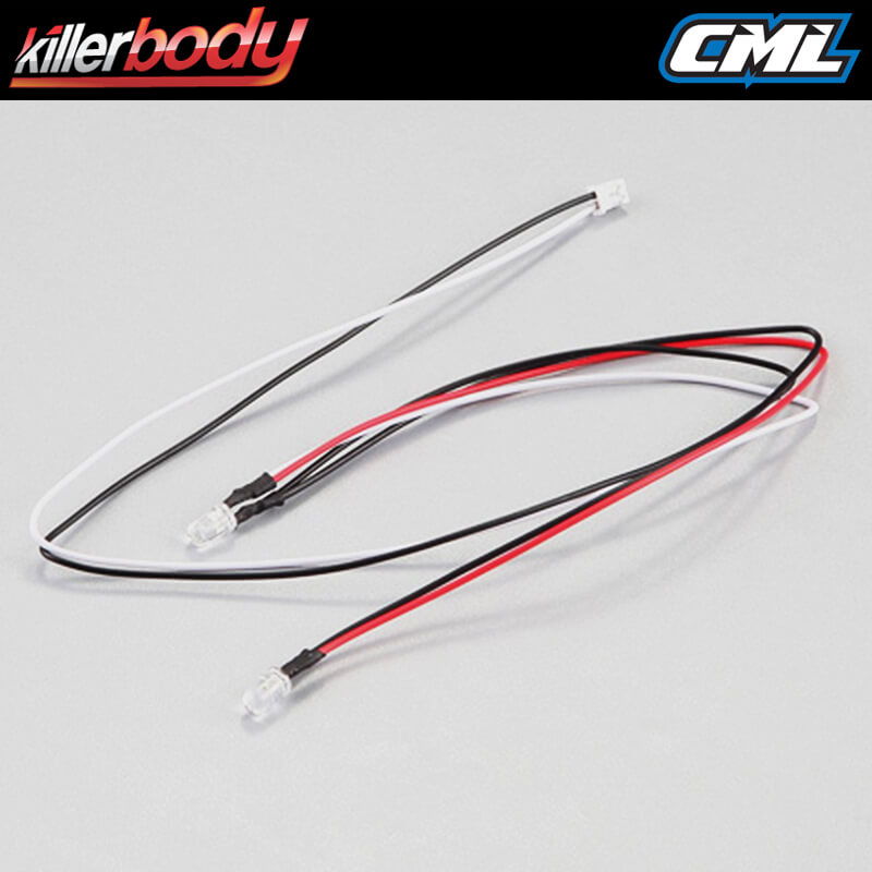 KILLERBODY LED UNIT SET (2 WHITE LEDS DIAMETER: 5MM)