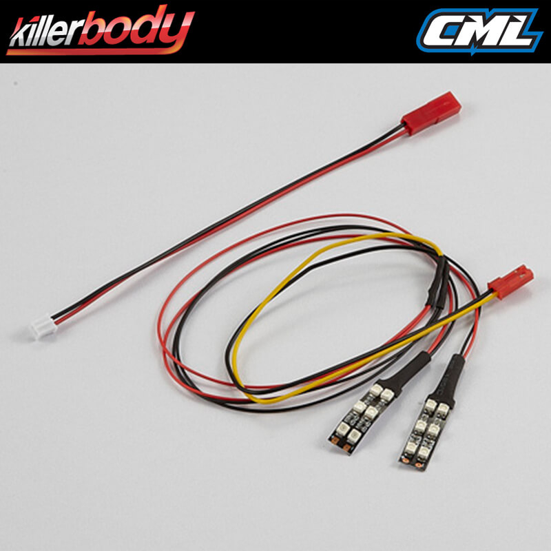 KILLERBODY CHASSIS LIGHT W/SMD LED UNIT SET (12 RED LEDS)