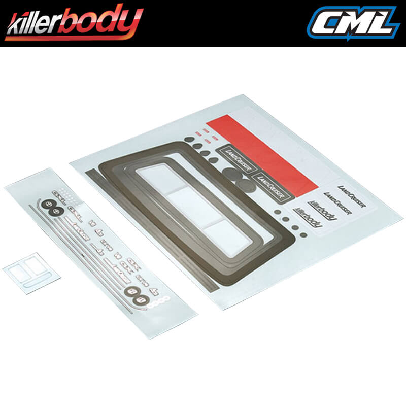 KILLERBODY TOYOTA LAND CRUISER LC70 DECAL SHEET