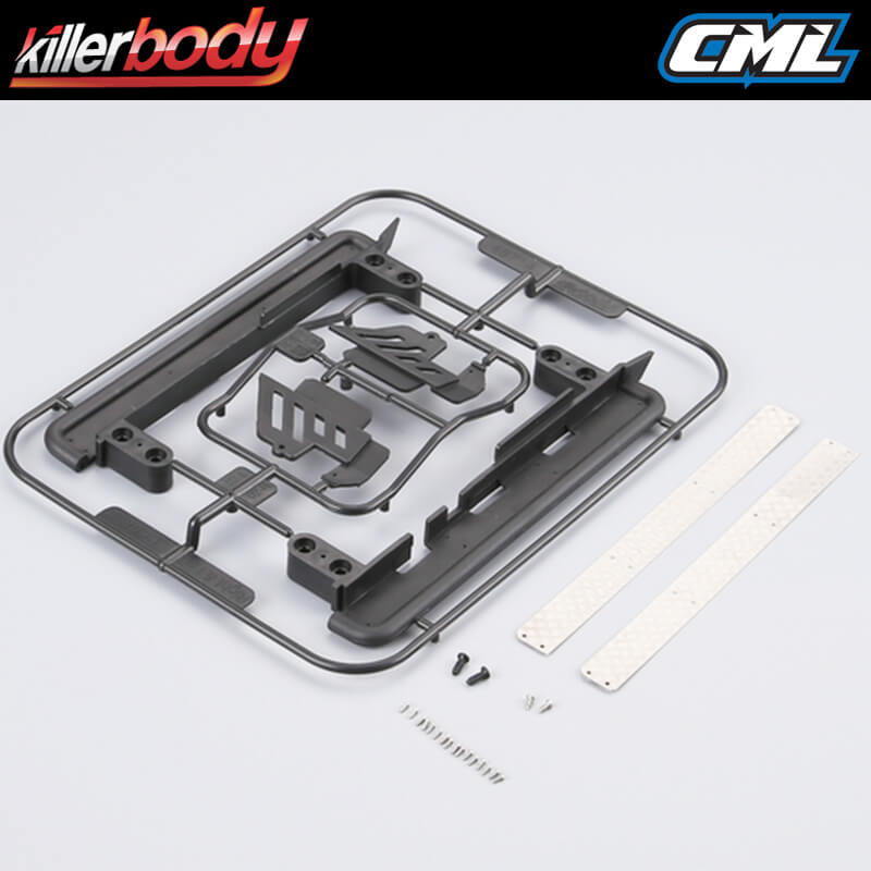 KILLERBODY R & L PEDAL W/ANTISKID PLATE STAINLESS STEEL & PLASTIC