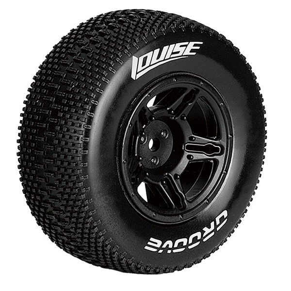 LOUISE RC SC-GROOVE 1/10 RR SOFT SLASH RR , SLASH 4*4 F/R BLACK