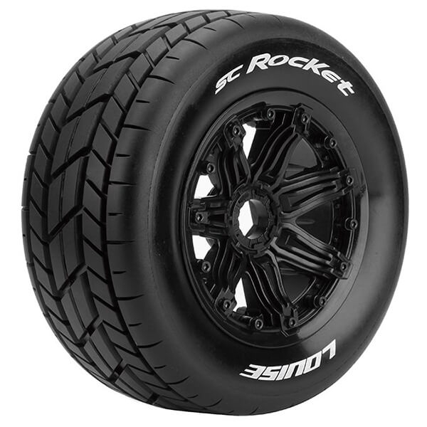 LOUISE RC SC-ROCKET 1/5 FR/RR SPORT HEX 24MM BLACK