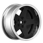 LOUISE RC 1/10 DRIFT 2,4,6,8MM OFFSET 5-SPOKE WHEELS MATTE BLACK
