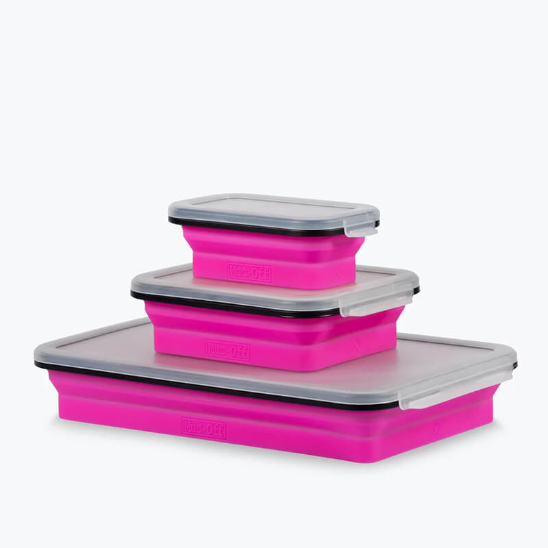 MUC-OFF SILICONE COLLAPSIBLE MAGNETIC TRAY SET OF 3