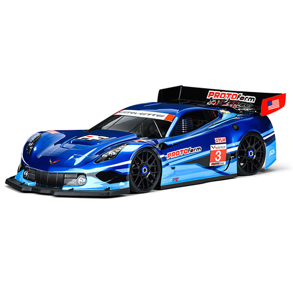 PROTOFORM CHEVROLET CORVETTE C7.R CLEAR BODY FOR 1:8 GT SHORT