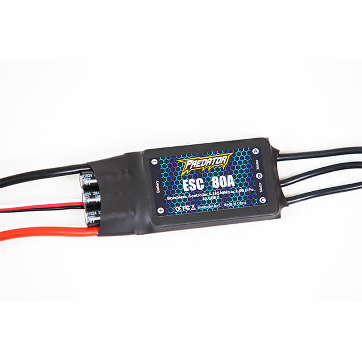 FMS PREDATOR 80A ESC (WITH 300 MM LENGTH INPUT CABLE)