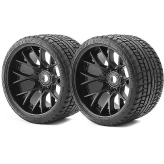 SWEEP ROAD CRUSHER BELTED TYRE BLACK 17MM WHEELS 1/2