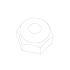 UDI RC UCX24 M2.5 HEX FLANGED NYLON LOCK NUT(8PCS)