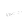 UDI RC 2.5*13.5 HEX SH CAP HALF THREADED TAPPING SCREW 8PC