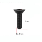 UDI RC 2*6KM, HEXAGONAL COUNTERSUNK HEAD MACHINE SCREW, (8PCS)