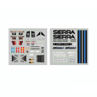 UDI RC SIERRA DECAL {BLUE}