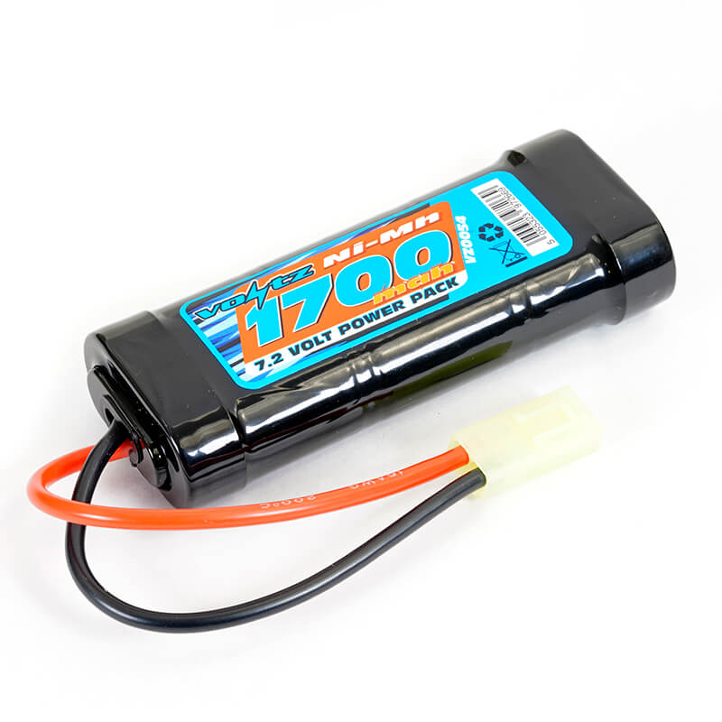 VOLTZ 6 CELL 1700mah 7.2V NiMH STICK BATTERY W/ MINI TAMIYA PLUG