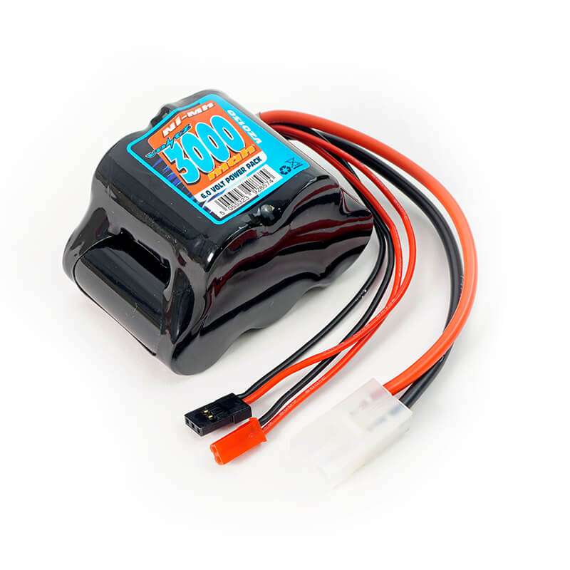 Voltz 3000Mah 6.0v Receiver Sub-C Pack Hump Battery W/Bec/Jr Plug