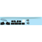 XFLY 850MM P68 DECAL SHEET - RED