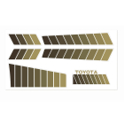RC4WD TOYOTA 84-85 BODY DECALS (BROWN)