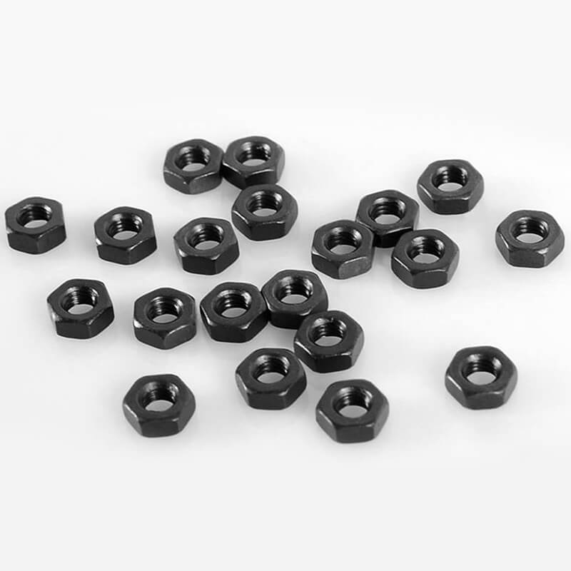 RC4WD REGULAR M3 BLACK NUTS (20)