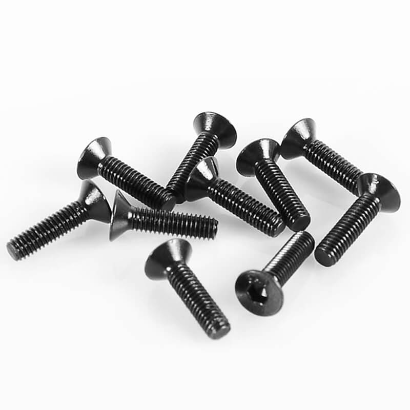 RC4WD STEEL FLAT HEAD SOCKET CAP SCREW M3 X 12MM (10)