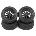 ASSOCIATED SC28 WHEELS & TYRES MOUNTED (F/R)