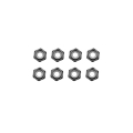 TEAM ASSOCIATED M2 LOCKNUTS BLACK ALUMINIUM (8) TEAM ASSOCIATED M2 LOCKNUTS BLACK ALUMINIUM (8)