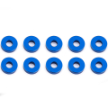 ASSOCIATED BLUE ALUMINUM BULKHEAD WASHERS 7.8 x 2.0 MM (10)