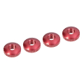 CORALLY ALUM. BODY MOUNT CAMBERED NUTS 4 PCS