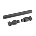 CORALLY CHASSIS TUBE FRONT 106MM ALUMINUM BLACK 1 SET