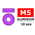 CORALLY ALUMINIUM WASHER FOR M5 FLAT HEAD SCREWS OD=8mm Purple (10pcs)