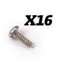 FTX BUTTON HEAD SELF-TAPPING 2X6MM SCREWS
