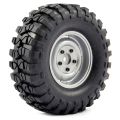 FTX OUTBACK PRE-MOUNTED STEEL LUG/TYRE (2) - GREY