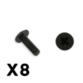 FTX OUTBACK MINI 3.0 BUTTON HE AD METRIC HEX SCREW 2X5 (8PC)