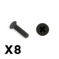 FTX OUTBACK FURY COLUMN HEX HEAD SELF TAPPING 2.5X10MM SCREW (8PC)