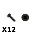 FTX TRACER PAN HEAD SELF TAPPING SCREWS PBHO2.6*10MM