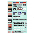 TEAM ASSOCIATED RB10 RETRO FT DECAL SHEET TEAM ASSOCIATED RB10 RETRO FT DECAL SHEET