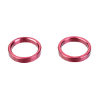 CORALLY ALUM. SPACER RING INNER DIA 6.35MM WIDTH 1.5MM 2 PCS