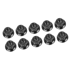 CORALLY STEEL NYLSTOP NUT M4 FLANGED/SERRATED - BLACK (10) CORALLY STEEL NYLSTOP NUT M4 FLANGED/SERRATED - BLACK (10)
