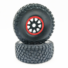 FTX DR8 WHEEL/TYRE PAIR (RED)