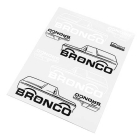 RC4WD BODY DECALS FOR TRAXXAS TRX-4 '79 BRONCO RANGER XLT (STYLE B)