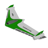 XFLY EAGLE 40mm EDF FLYING WING WITHOUT TX/RX/BATTERY WITH GYRO - GREEN