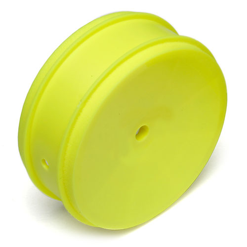ASSOCIATED 61mm BUGGY FRONT 4WD WHEEL HEX 12mm YELLOW FOR 2.4" VTR TYPE