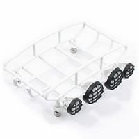 FASTRAX ROUNDED LUGGAGE TRAY w/LED & LIGHTS (SM/WHITE)