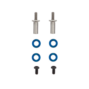 TEAM ASSOCIATED RC28R FT ADJ. FRONT AXLES, TITANIUM