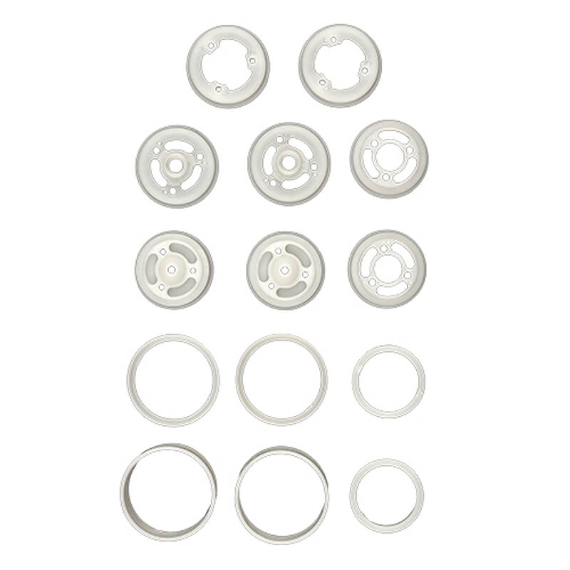 ASSOCIATED RC10 MODEL 24 WHEEL SET, WHITE