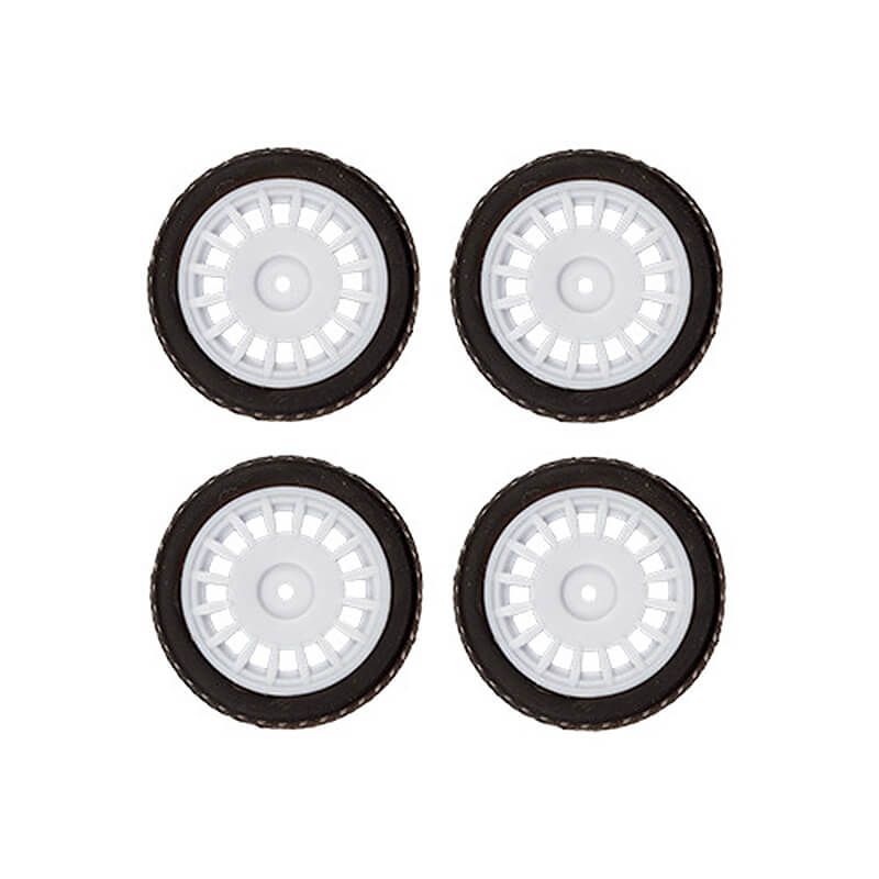 TEAM ASSOCIATED RC24 ZOOM TYRE AND WHEEL SET